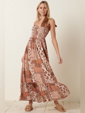 Mittoshop - Patchwork Maxi Dress